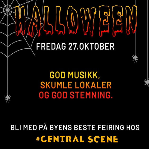En plakat for et Halloween-arrangement med Oktoberfest-tema.